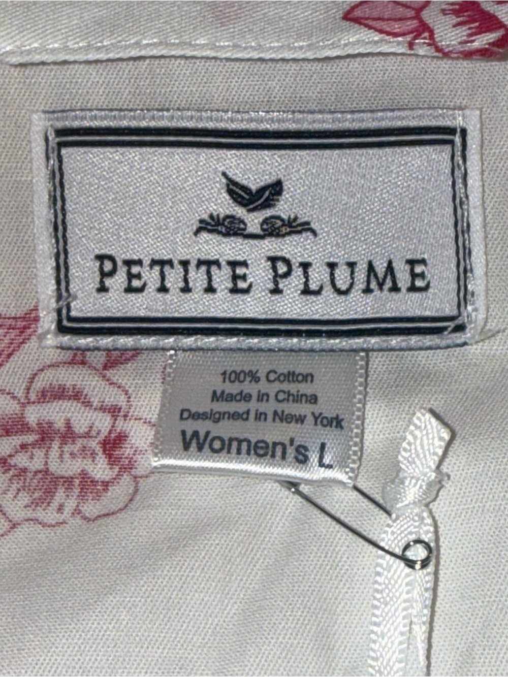 Petite Plume English Rose Floral Cotton Robe 100% Cotton Nwt — image 5 of 8